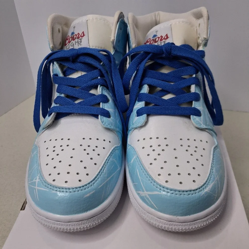 Nike Air Jordan 1 Mid Coors Light Custom Size 6Y